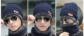 **"Winter Beanie & Neck Warmer Combo (Unisex, Random Colors)"**