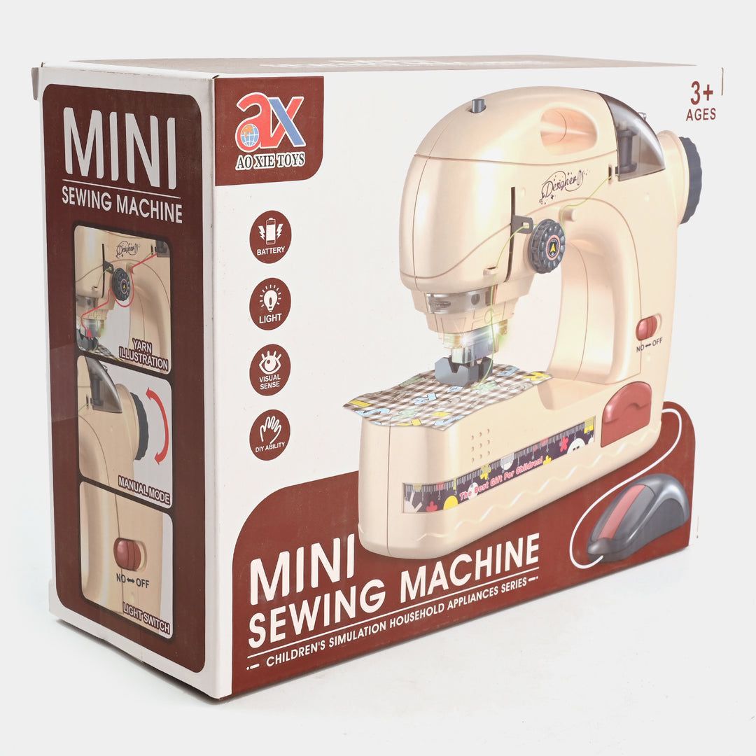 "Compact Mini Sewing Machine with Remote Control"